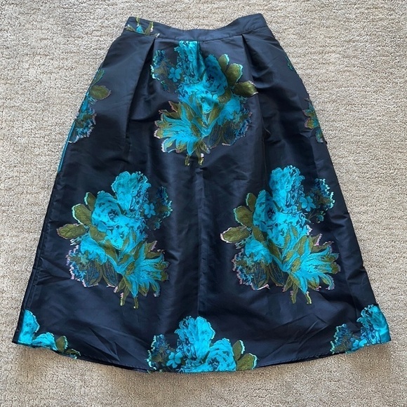 Anthropologie Maeve Ronette Jacquard Midi Skirt Size 2 - Picture 6 of 7